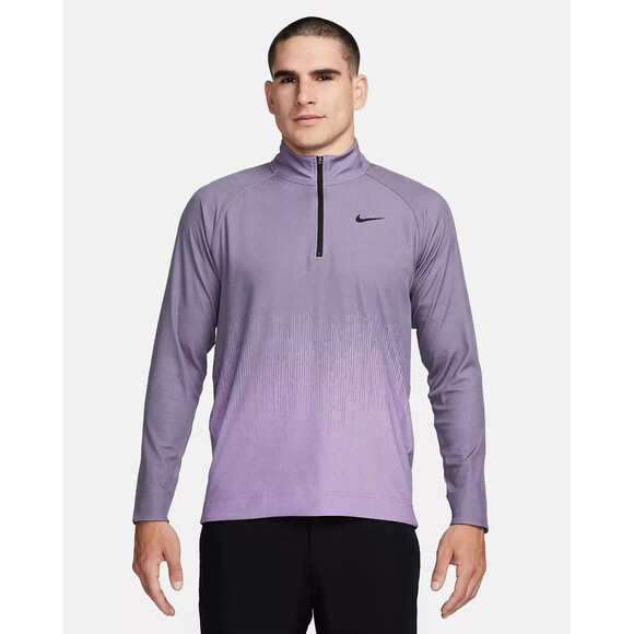 Nike Tour Men's Dri-FIT ADV 1/2-Zip Golf Top Jerse Size XL FD5833-509 Purple NEW - Picture 1 of 16
